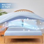 Regency Heights Full/QueenSize Sheet Set, 3 Piece Cooling Bed Sheet with Deep Pocket for Hot Sleepers, Ice Blue - Image 6