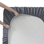 Nestl Queen Sheets Set, 1800 Series 4 Piece Sheets , Luxury Soft Microfiber Queen Size Bed Sheets Set, Gray - Image 3