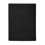 Mainstays Easy Care Solid Rich-Black CVC Cotton Blend Fitted Sheet, Full
