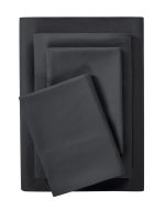 Microfiber Bed Sheet Set, Queen, Rich Black, 4 Piece