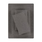 Mainstays Cotton Rich Extra Soft Jersey Bed Sheet Set, Queen, Charcoal, 4 Pieces