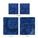 Kids Soft Microfiber Sheet Set, Navy Blue Stars, Full, 4 Pieces, Easy Care - Image 5