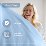 Regency Heights Full/QueenSize Sheet Set, 3 Piece Cooling Bed Sheet with Deep Pocket for Hot Sleepers, Ice Blue - Image 4