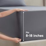 Full Size Sheets Set, 1800 Series Bed Sheets Full 4 Piece, Luxury Soft Microfiber Full Sheet Sets, Gray - Image 3